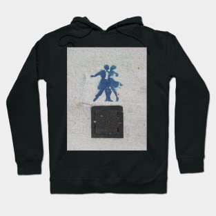 Sidewalk Dancers (stencil graffiti) Hoodie